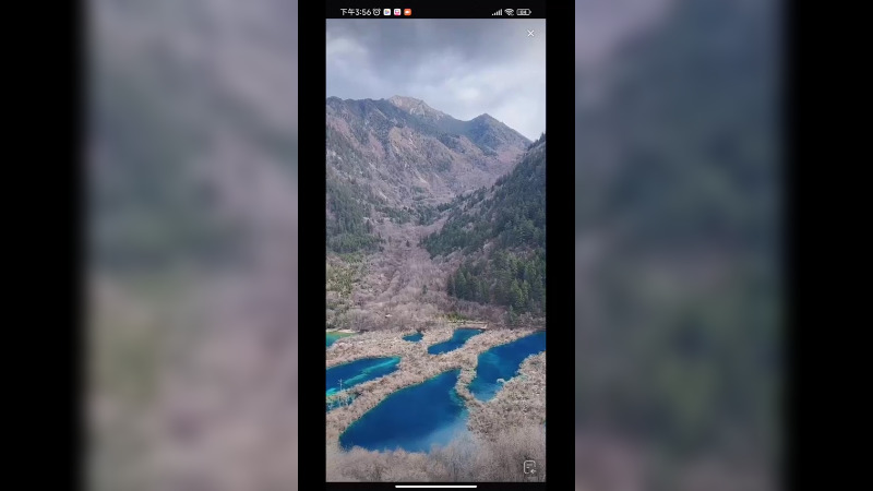 四川九寨沟的湖泊真好看，碧蓝啊