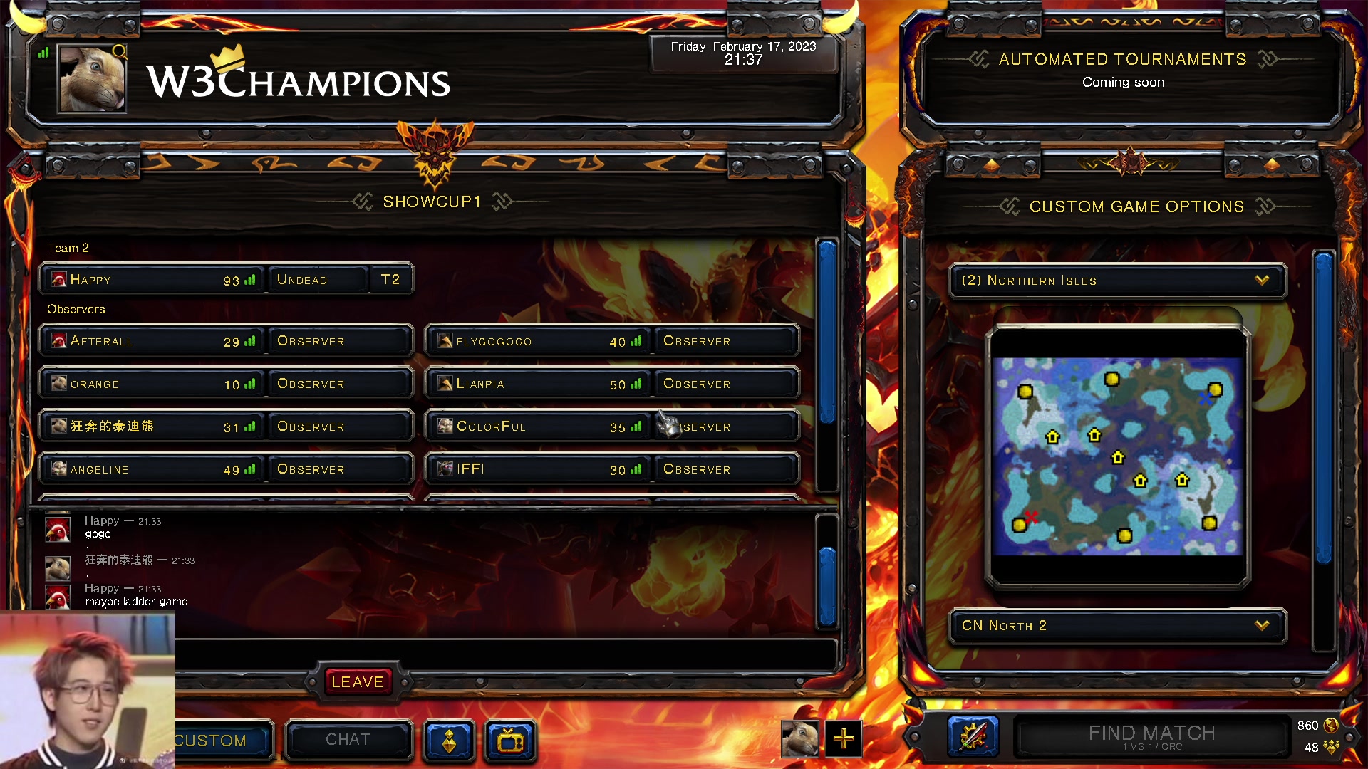 【2023-02-17 20点场】iameer0：【直播】7点天秀杯