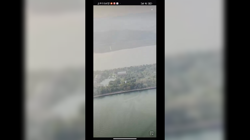 坐飞机俯瞰长沙都市
