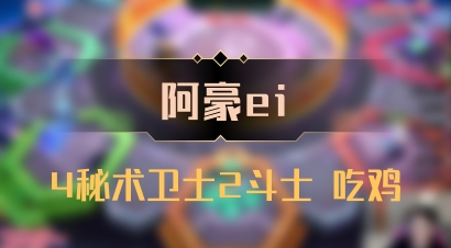 【阿豪ei】4秘术卫士2斗士 吃鸡