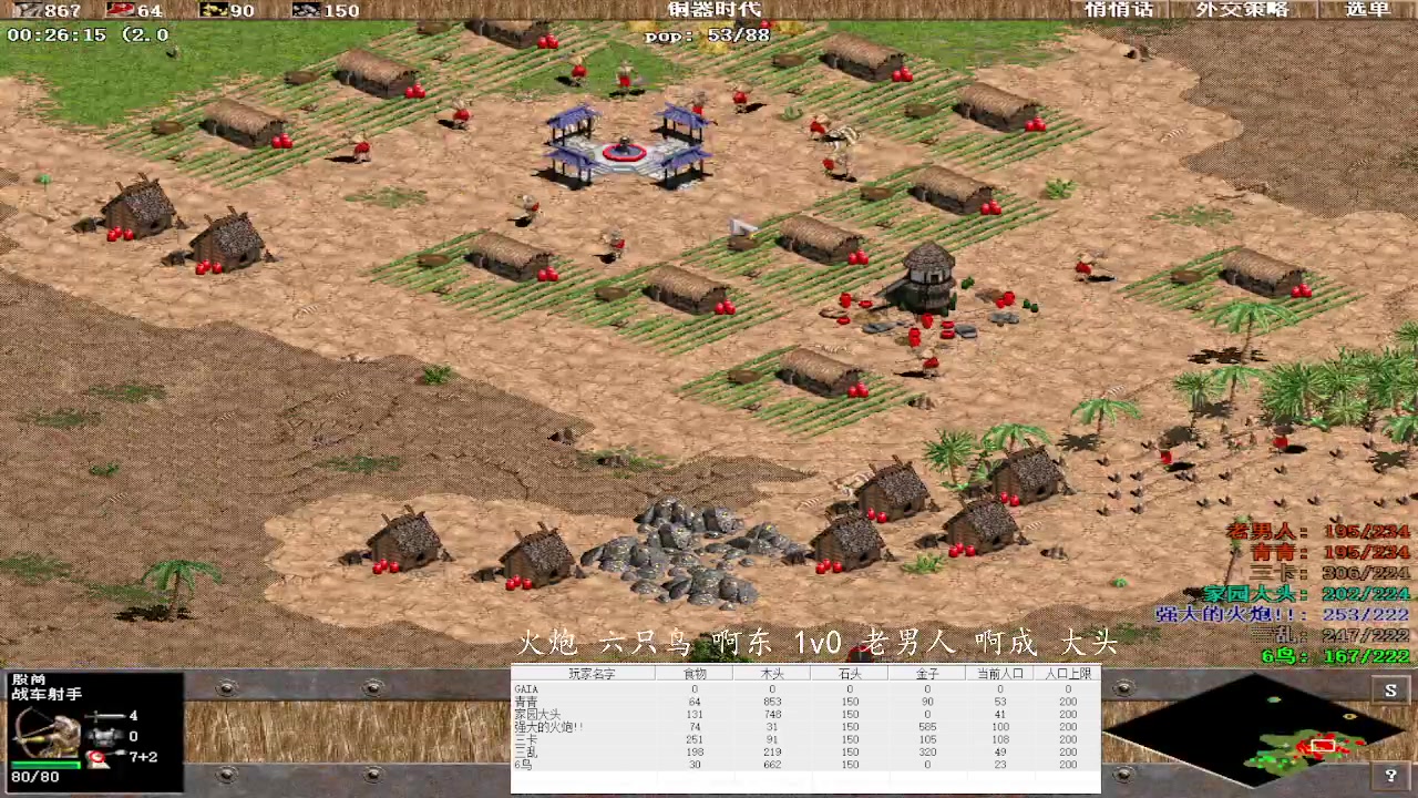 火炮 六只鸟 啊东 3v2 老男人 啊成 大头