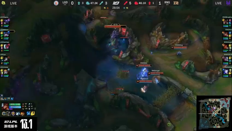 2023LPL春季赛RNG 2比0战胜LGD