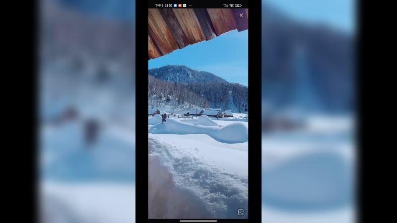 新疆雪景美如画，在这里吃火锅好啊