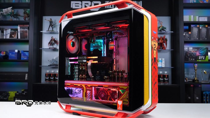 BRO水冷私人定制-酷冷至尊C700M EVA-02主题 分体水冷方案分享