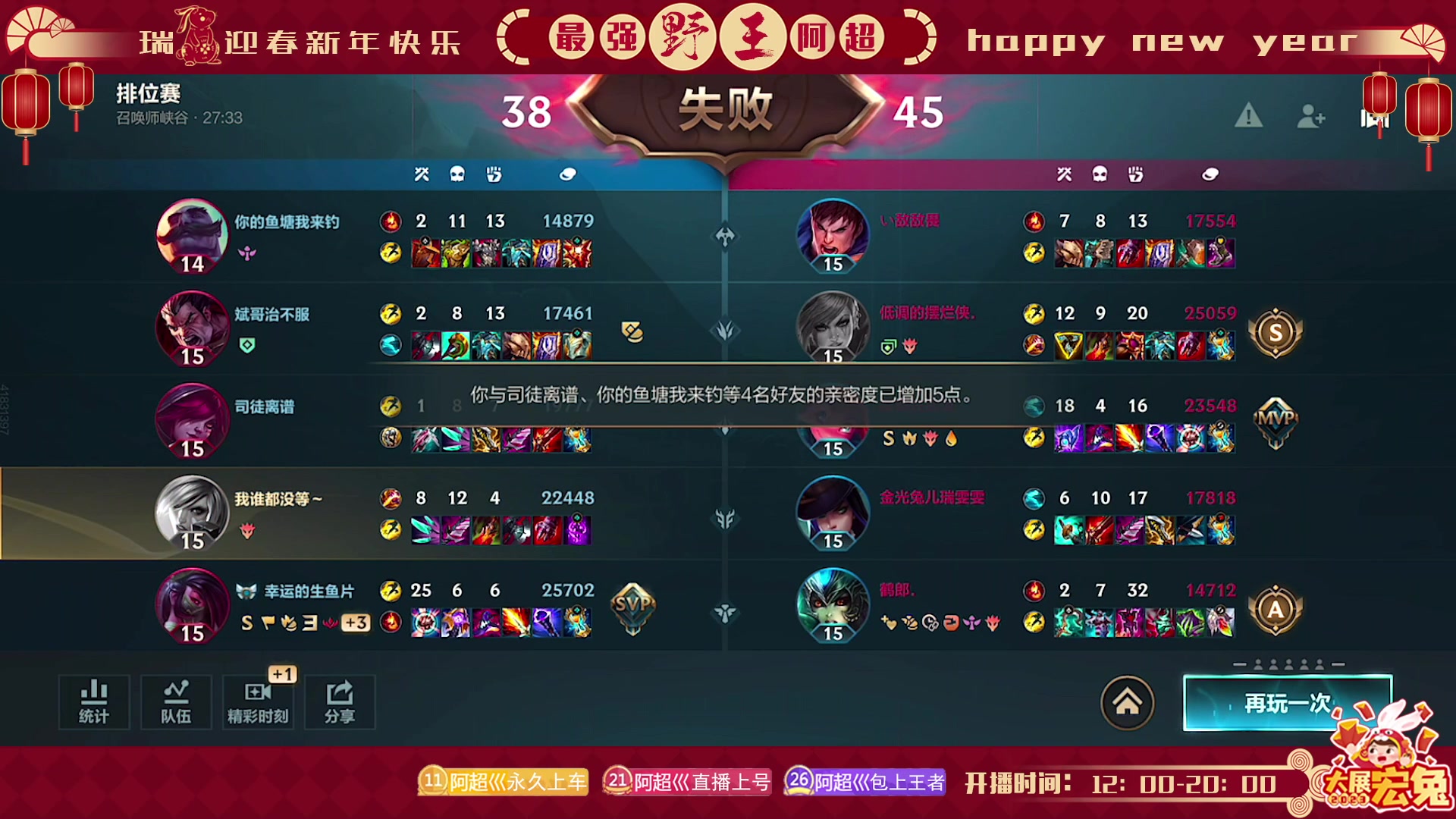 【2023-02-21 12点场】阿超cc丶：⭐阿超:免费上车 速来！