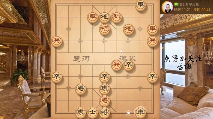 屏风马退炮打车对中炮急进中兵，炮碾丹砂，9