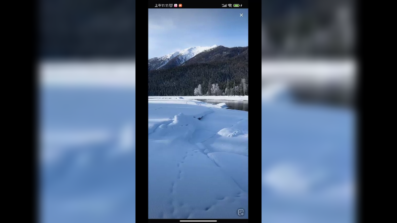 新疆喀纳斯雪景好美