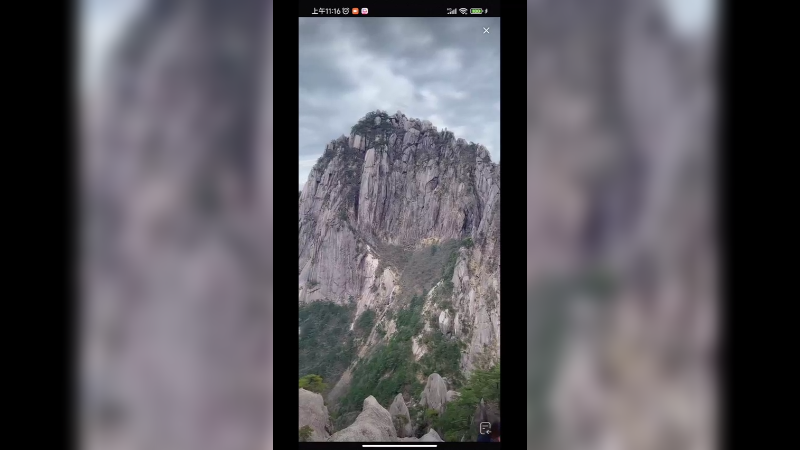 黄山今天多云，没有云海，但是很适合拍照啊