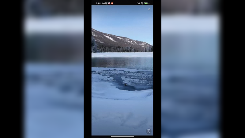 新疆的雪景还是很美的