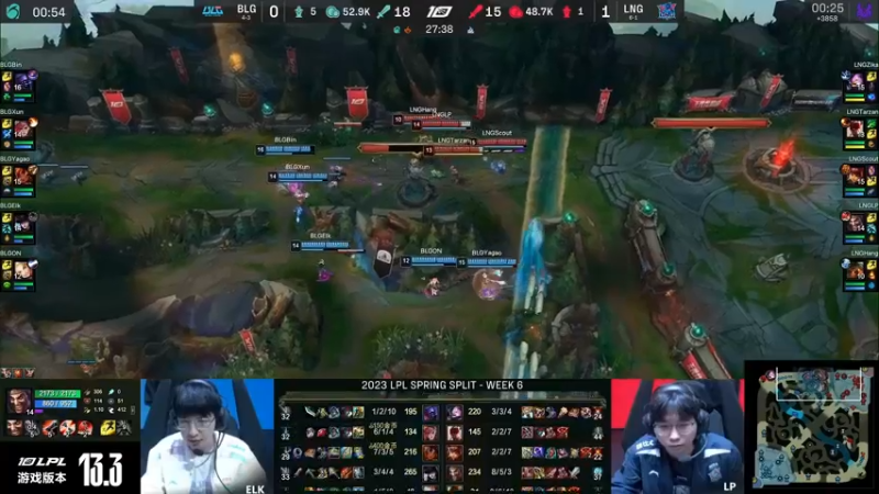 2023LPL春季赛 凯南绕后想打个出其不意结果还是不尽人意