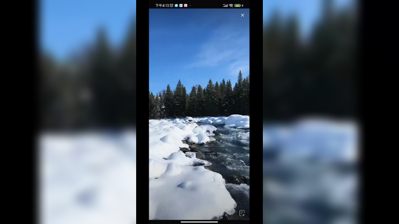 新疆雪景美如画