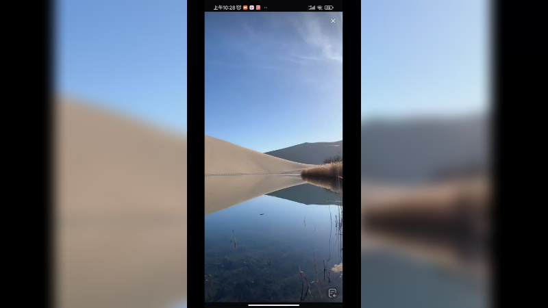 沙漠里的月牙泉