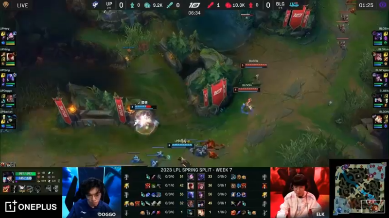 2023LPL春季赛 瑞兹开车带盲僧抓下结果害了自己