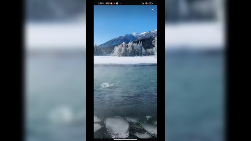 新疆喀纳斯雪景真的好美