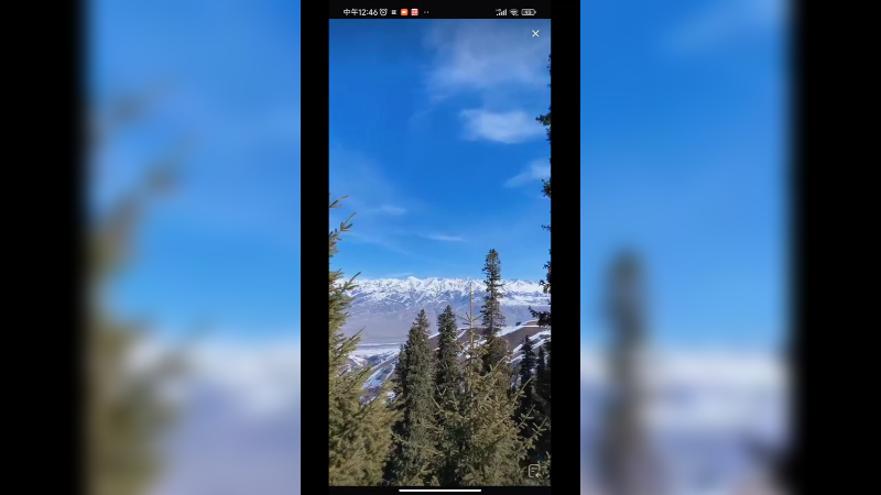 新疆的雪山好美啊，美如画