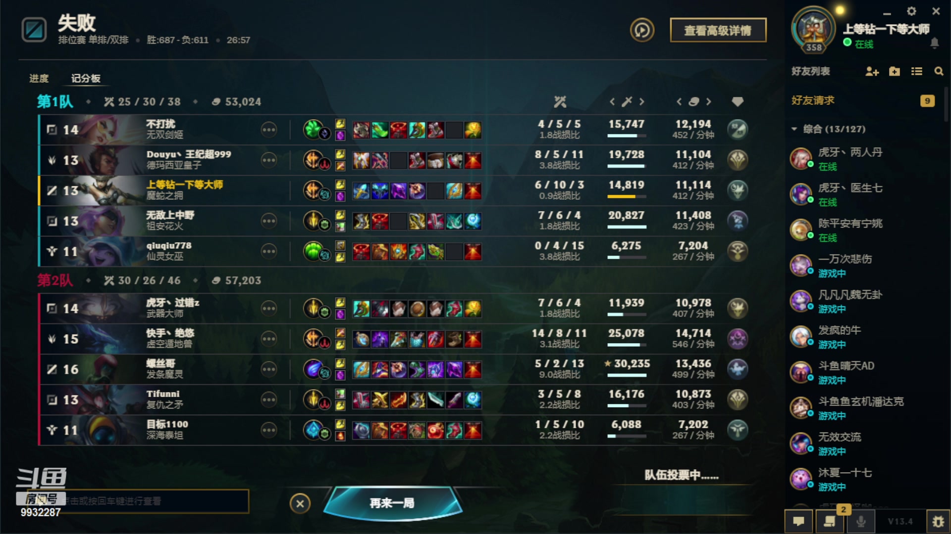 【2023-03-02 00点场】小夜心丶：两周回千分 第一天