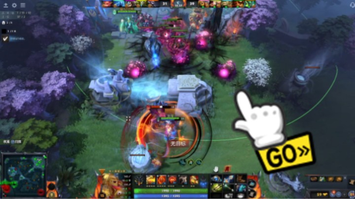 美滋滋DOTA2五号位蓝胖食人魔魔法师躺赢时刻