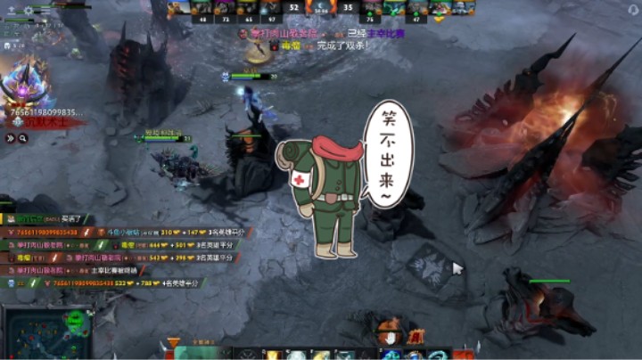 惨兮兮活久见DOTA2四号位全能骑士遇到浪逼火枪狙击手，比谁都浪都靠前，最后终于求仁得仁