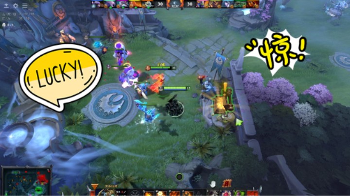 美滋滋DOTA2四号位发条技师翻盘躺赢胜利哈哈哈