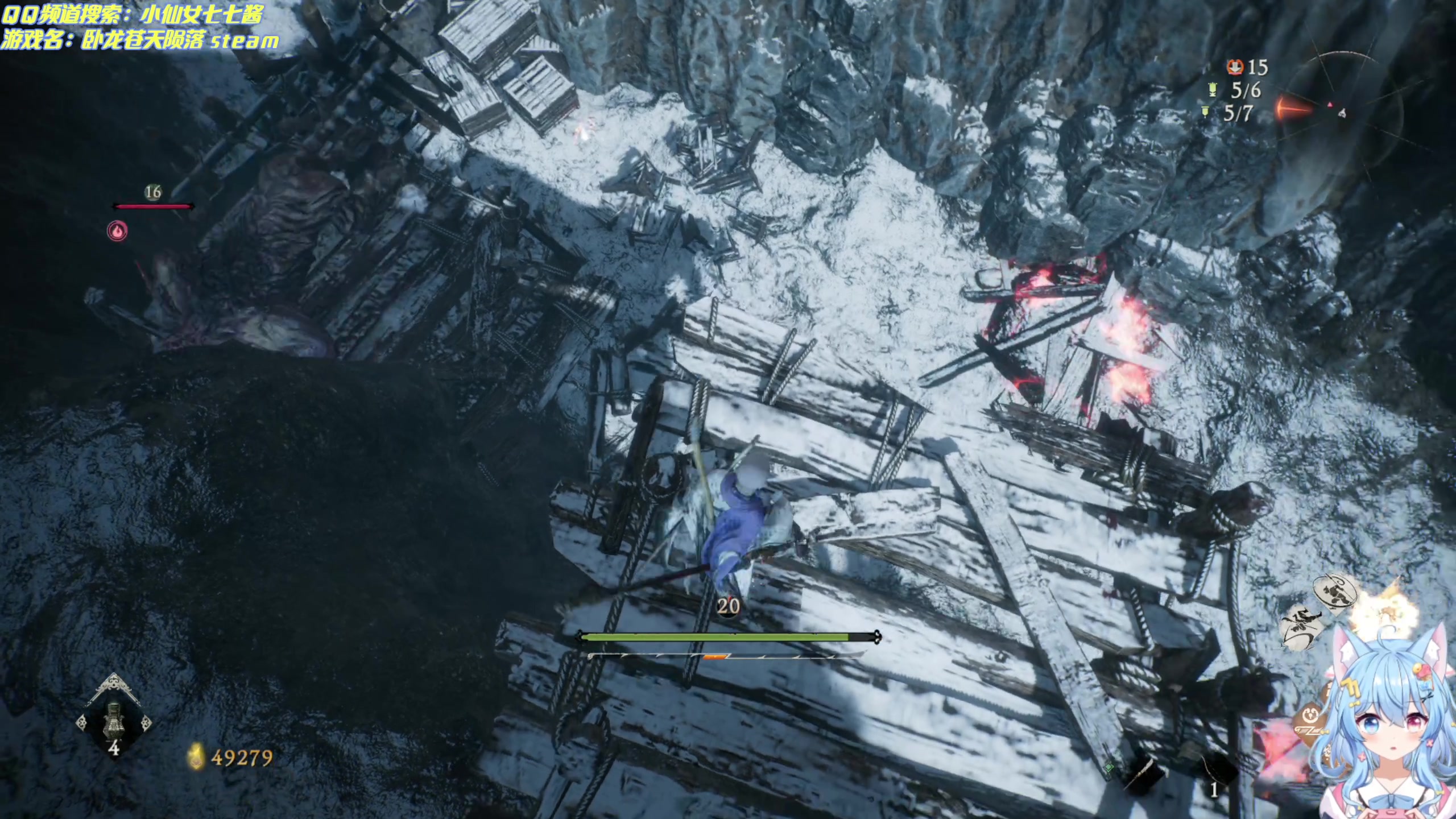 【2023-03-03 21点场】小仙女七七酱：❤卧龙首播：粉色猫猫旗！敌人看到腿都软了