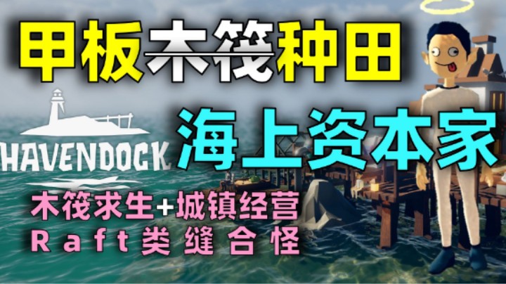 2D版木筏求生？《Havendock》画风治愈的宝藏联机模拟生存游戏