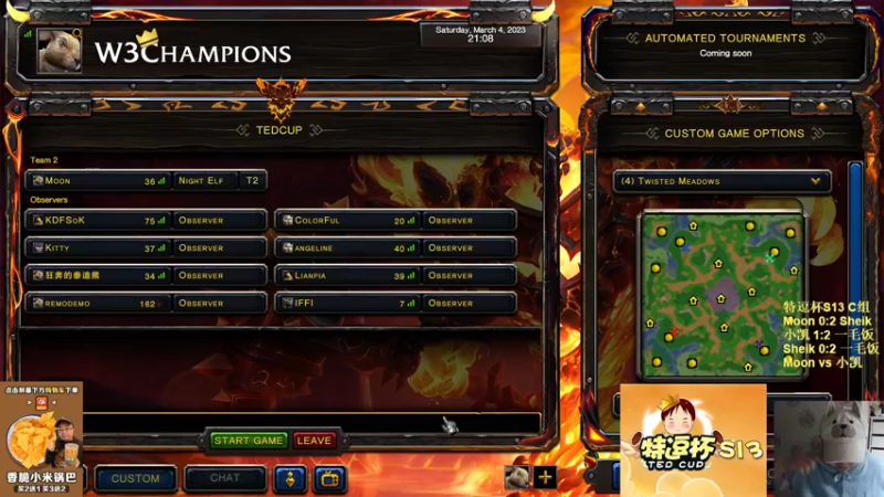 【TED出品】特逗杯S13 C组败者 Moon vs 小凯 吃一堑长一智