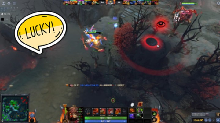 美滋滋DOTA2五号位屠夫帕吉躺赢