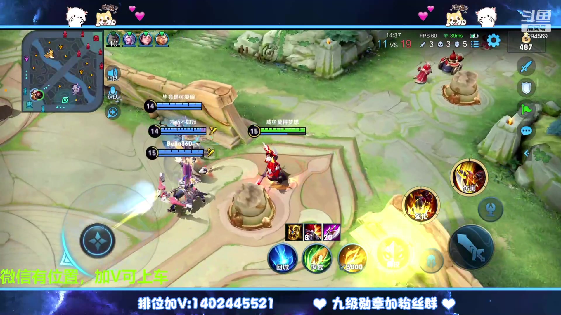 【2023-03-05 20点场】毕竟是柚子：微信上荣耀五排！