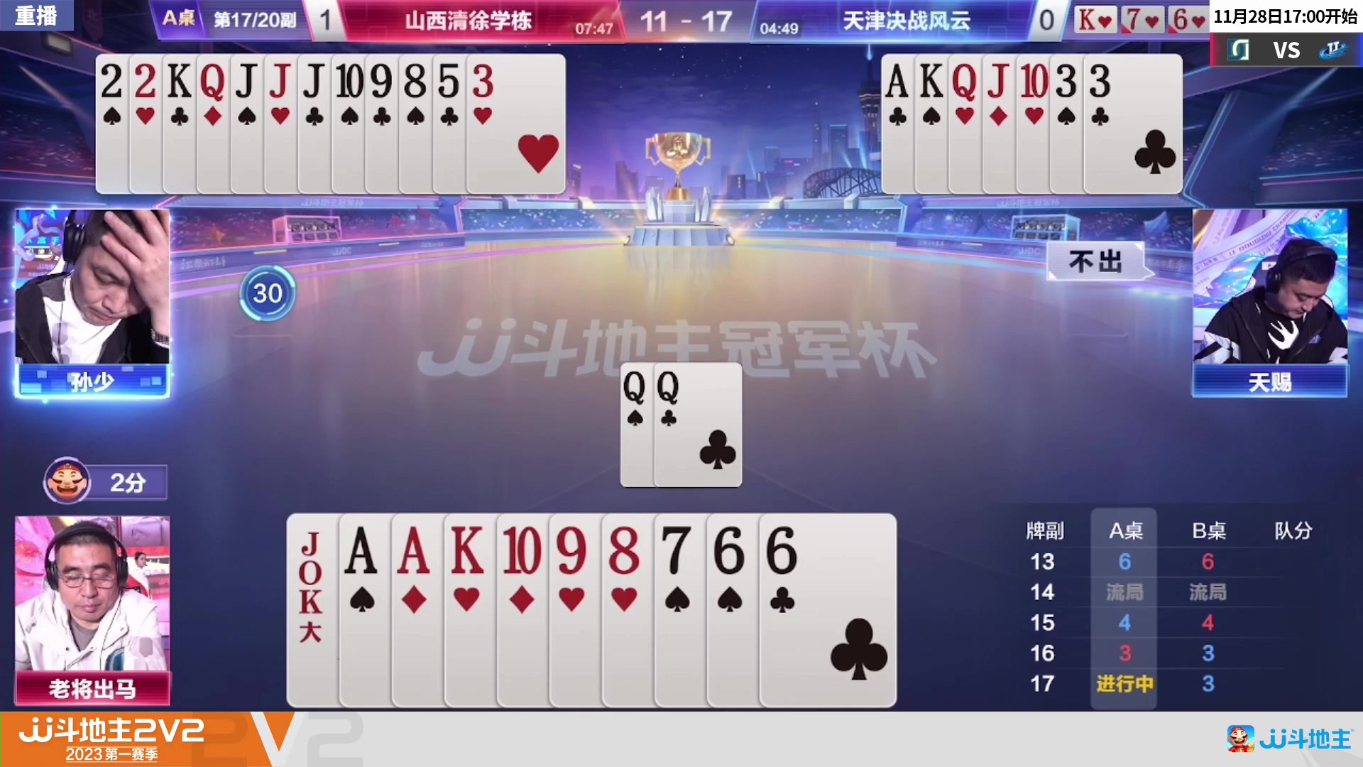 【2023-03-05 00点场】JJ斗地主官方：2023JJ斗地主2V2第一赛季