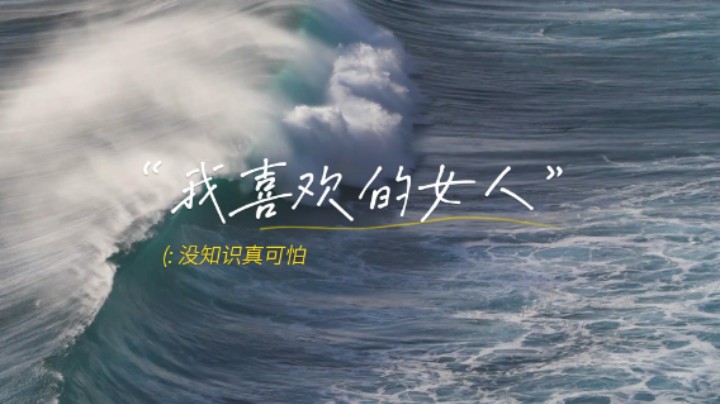 文学-“我喜欢的女人”