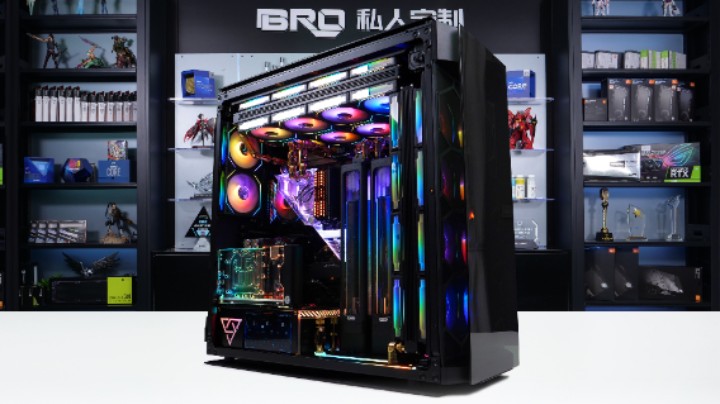 【BRO兄弟水冷】海盗船 1000D 双水路双循环设计 个性化竖放显卡