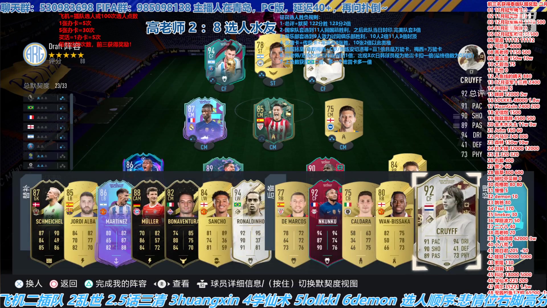 【2023-03-07 16点场】高老师爱足球：FIFA23征召选人，胜负参半，不好猜！