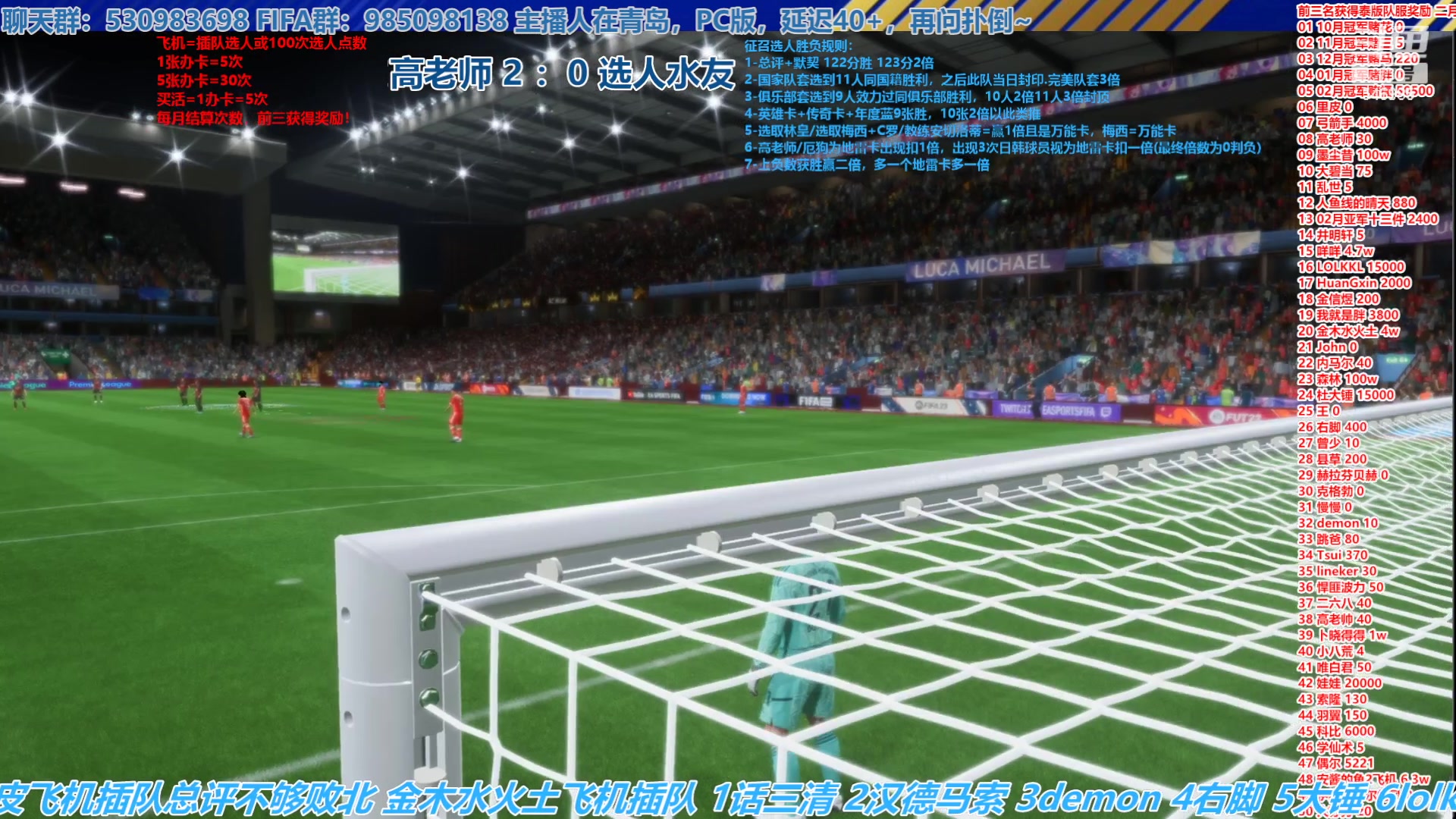 【2023-03-08 14点场】高老师爱足球：FIFA23征召选人，7皇7萨怎么输！？