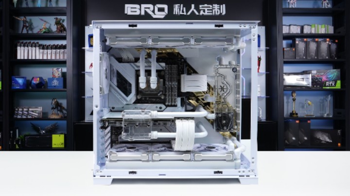 【BRO水冷私人定制】联力O11EVO 白金主题 分体水冷 方案展示