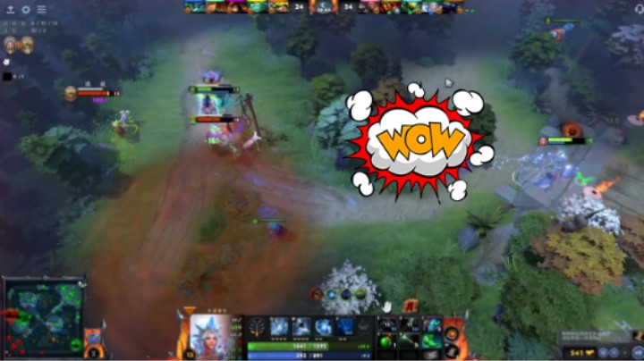 美滋滋dota2五号位冰女水晶室女躺赢