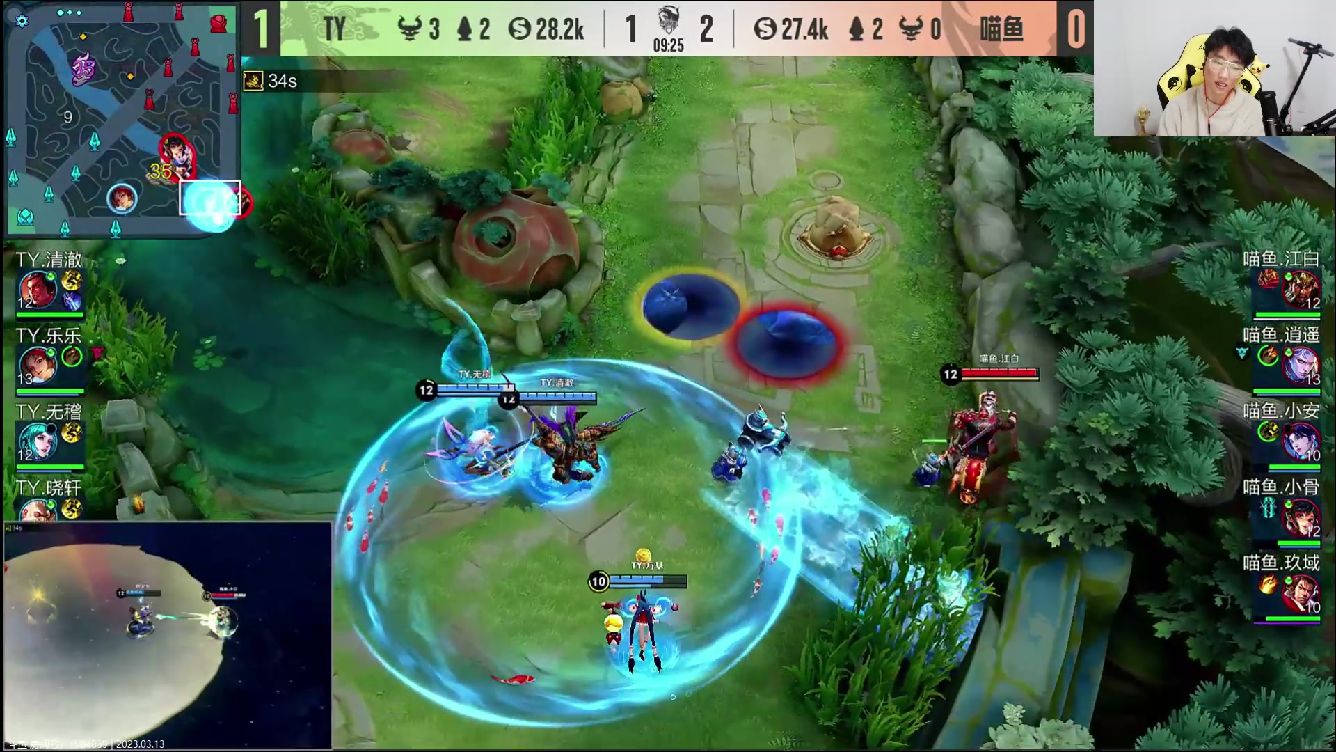 【2023-03-13 15点场】解说潇洒：今天看K甲比赛