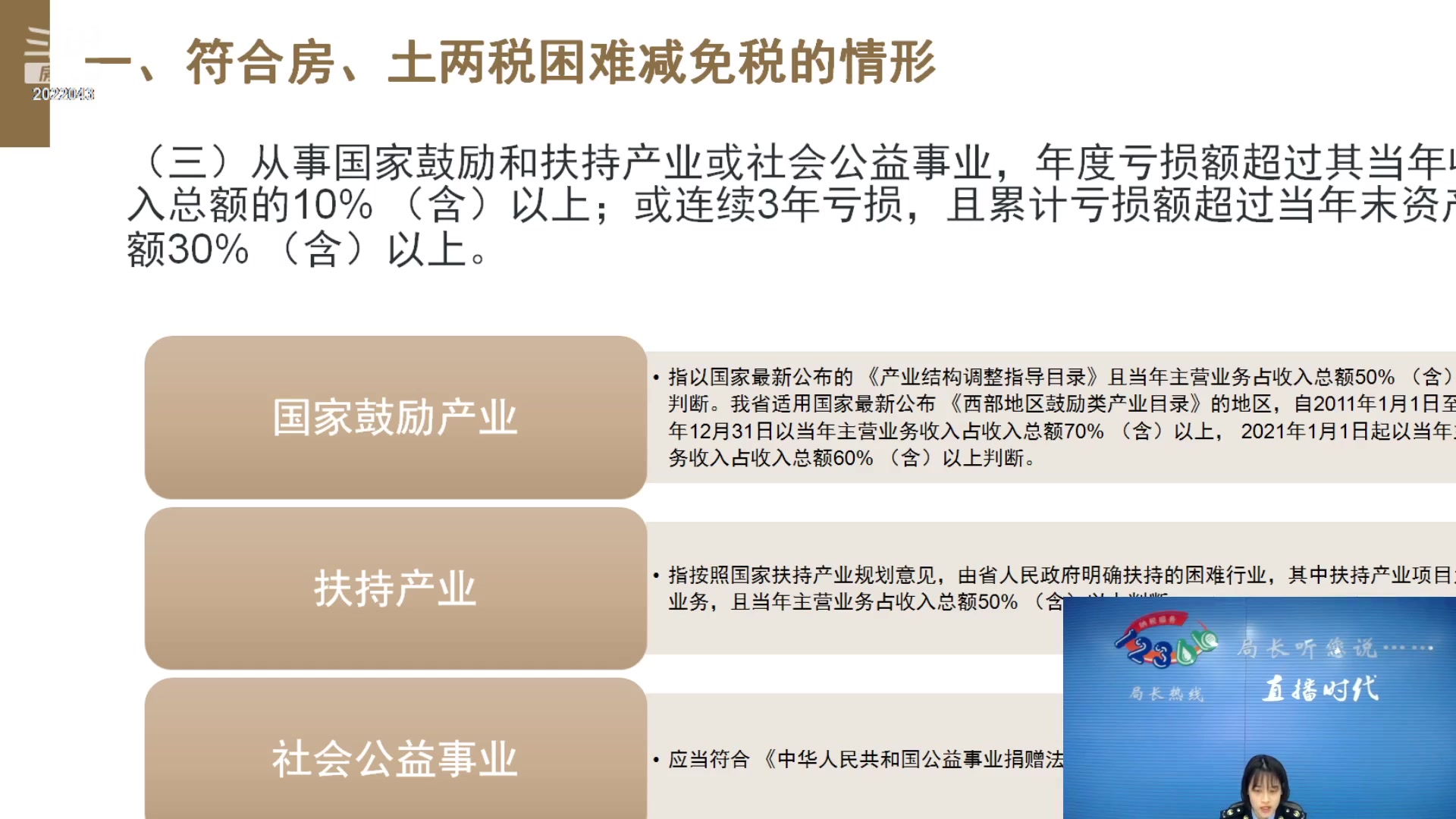 【2023-03-16 09点场】武汉税务直播间：房产税、城镇土地使用税困难减免税政策