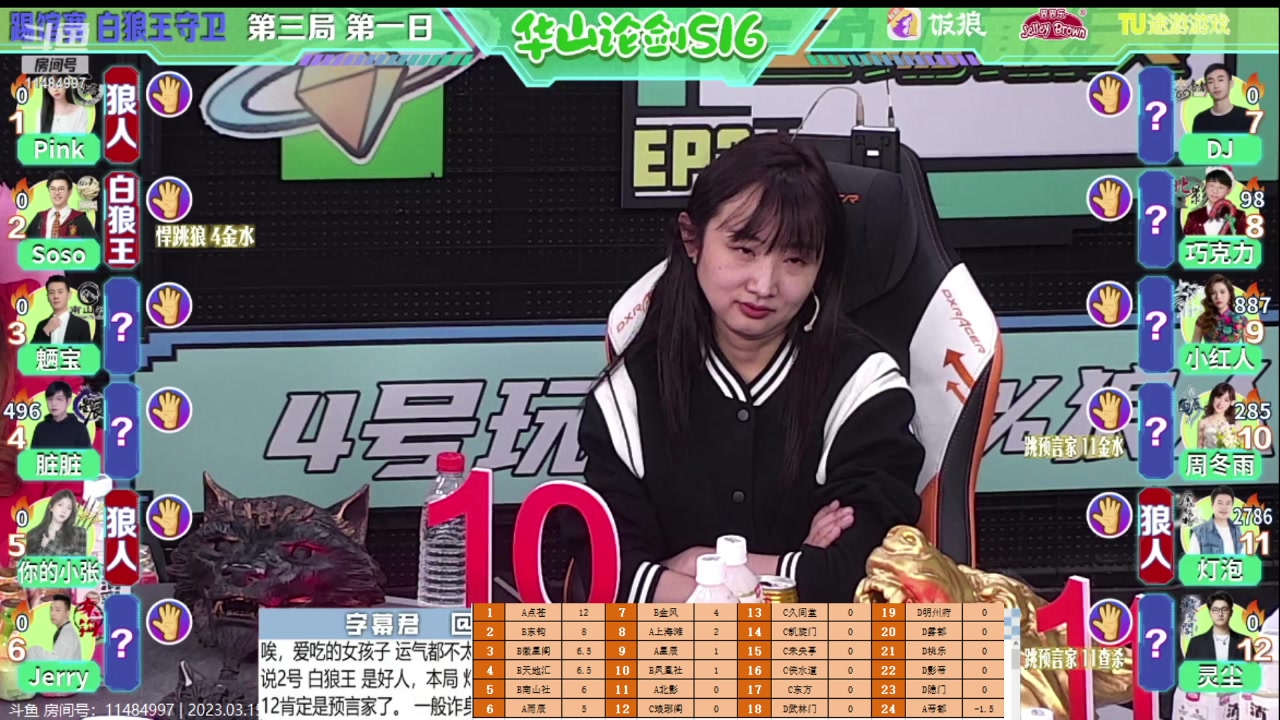 【2023-03-15 23点场】甩手派丨柯南：S16踢馆赛第一天#狼人杀官方#