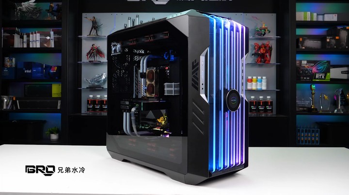 【BRO水冷私人定制】酷冷至尊HAF700EVO-分体水冷-猫头鹰风扇白管主题
