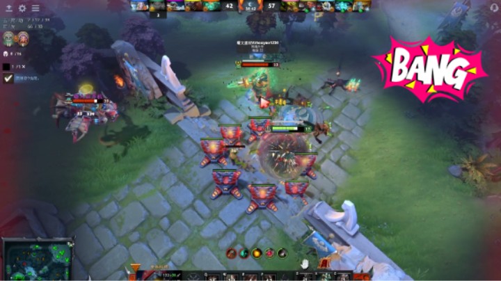 美滋滋DOTA2四号位发条技师稳稳的胜利，头次见对面五人同时买活哈哈哈