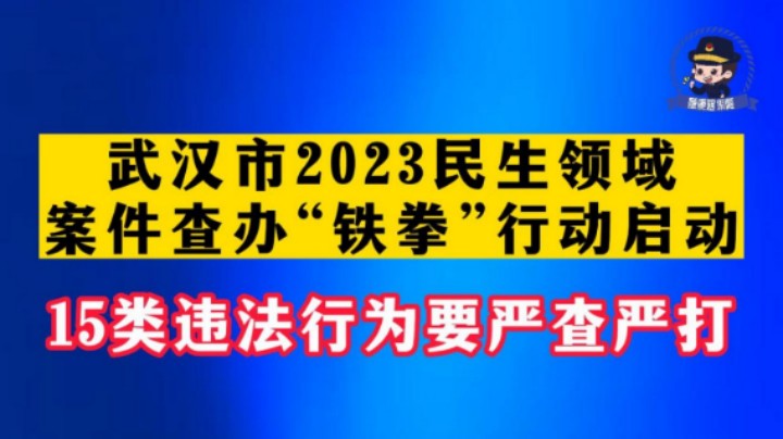 #315市场监管在行动  15类民生重点违法行为要严查严打！#铁拳行动   #武汉市场监管