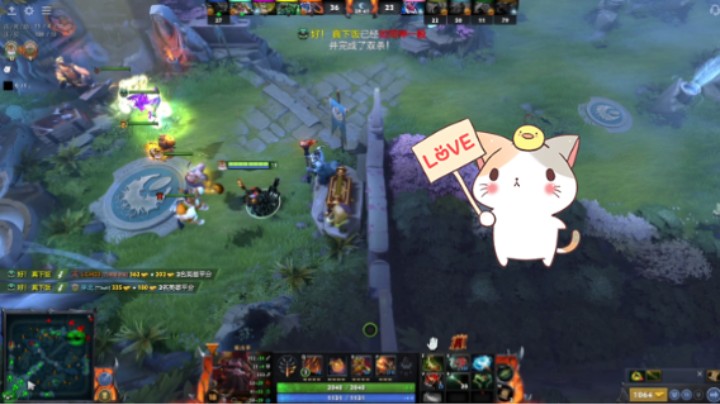 美滋滋DOTA2中单火枪狙击手躺赢