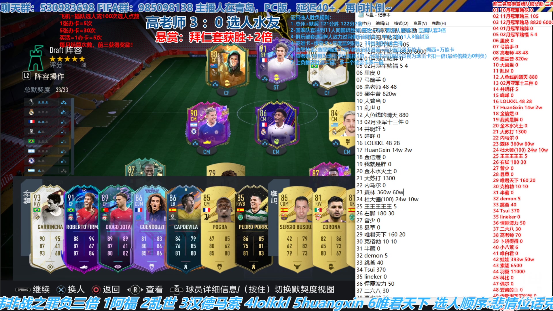 【2023-03-21 14点场】高老师爱足球：FIFA23征召选人，目前比较平衡了！