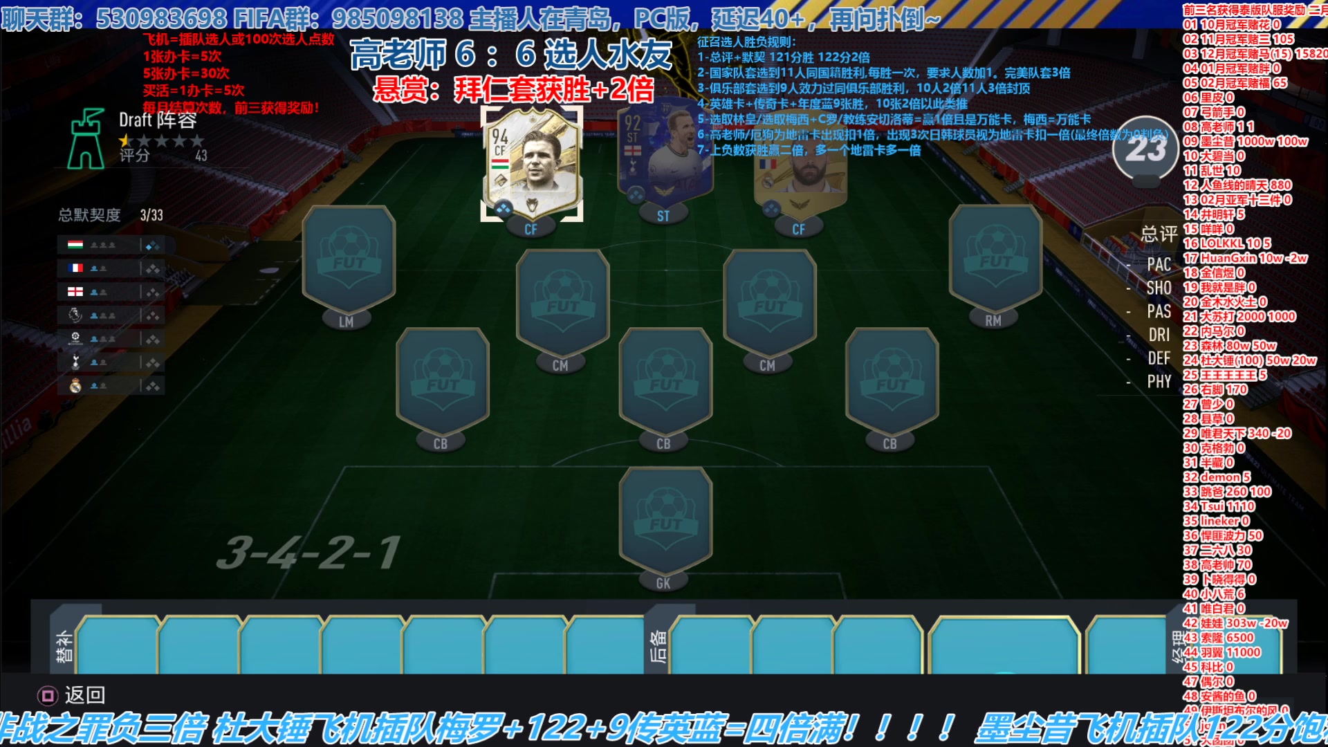 【2023-03-21 16点场】高老师爱足球：FIFA23征召选人，目前比较平衡了！
