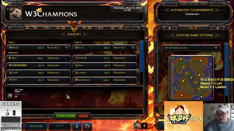 【TED出品】特逗杯S13半决赛 Moon vs Lawliet 下 皇冠飞艇互相秀