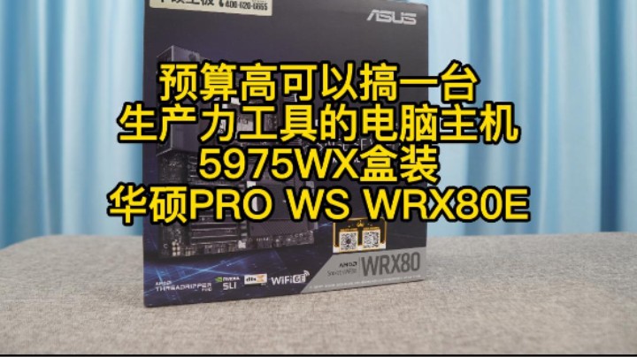 这台新疆粉丝的电脑花了4个W，只用的4070TI显卡（华硕PRO WS WRX80E+ 5975WX盒装）