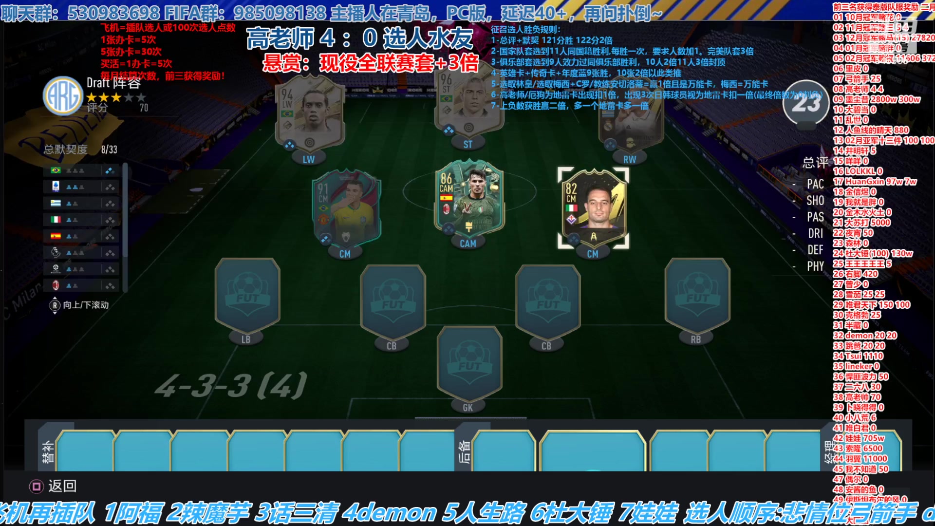 【2023-03-23 21点场】高老师爱足球：FIFA23征召选人，谁能摘得悬赏！？