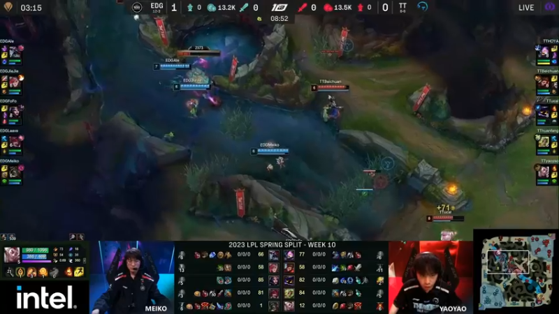 2023LPL春季赛 阿乐的大虫子贪吃了，结果送了人头