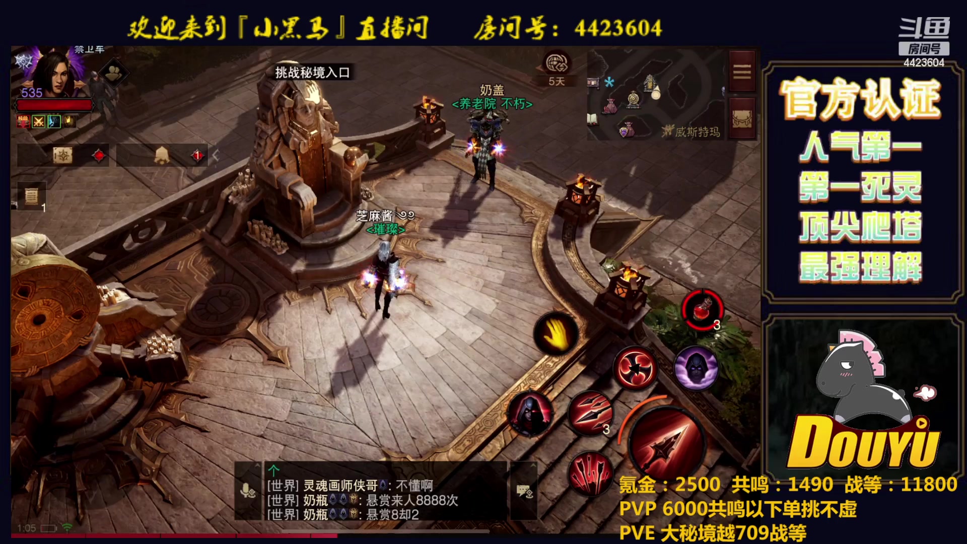 【2023-03-25 01点场】渝万丶小黑马：全职业极限爬塔