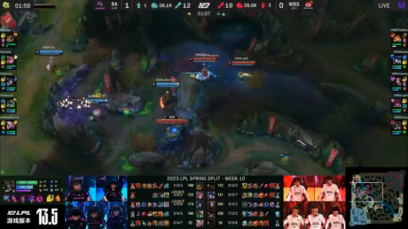2023LPL春季赛RA放弃小龙 拿中塔，亏啊